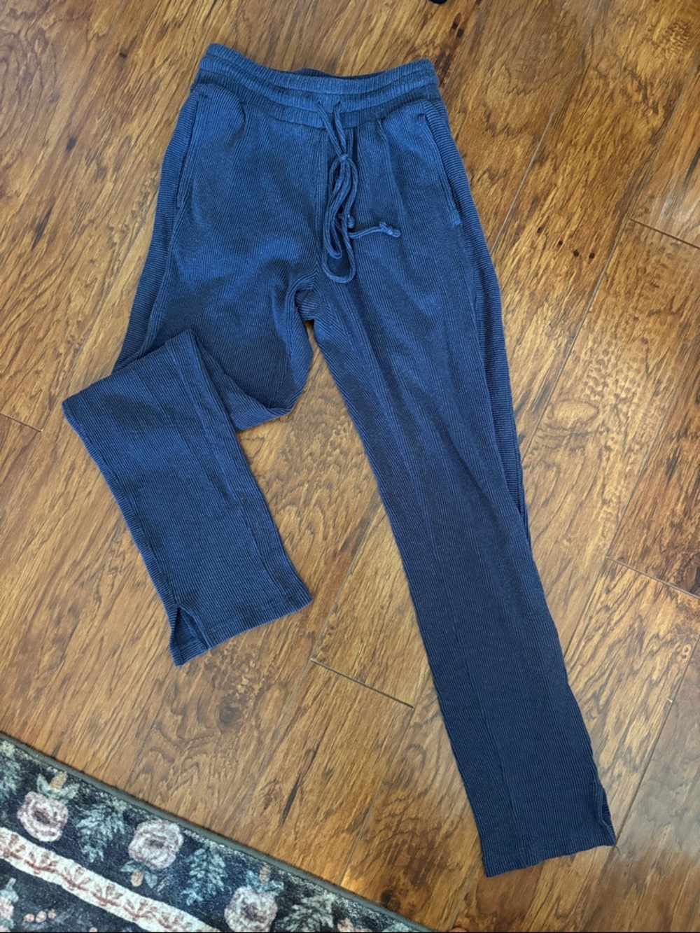 Anthropologie Ribbed Drawstring Lounge Pants